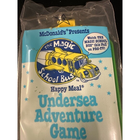 Vintage 1994 Magic School Bus McDonald’s Undersea Adventure Game - Picture 2 of 10